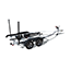 Trailer - White Frame with Black Fenders and Aluminum Wheels