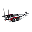 Trailer - Black Matte Frame with Fire Red Fenders and Aluminum Wheels