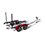 Trailer - White Frame with Fire Red Fenders and Aluminum Wheels