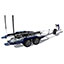 Trailer - White Frame with Blue Fenders, Aluminum Wheels and Bow Ladder