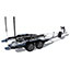 Trailer - White Frame with Black Fenders, Aluminum Wheels and Bow Ladder