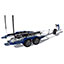 Trailer - White Frame with Electric Blue Fenders, Aluminum Wheels and Bow Ladder