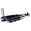 Trailer - Black Matte Frame with Electric Blue Fenders, Aluminum Wheels and Bow Ladder