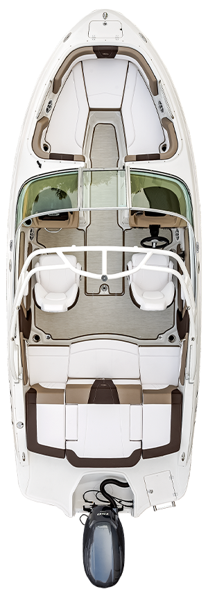 Overhead view of the  Chaparral 21 SSi OB 